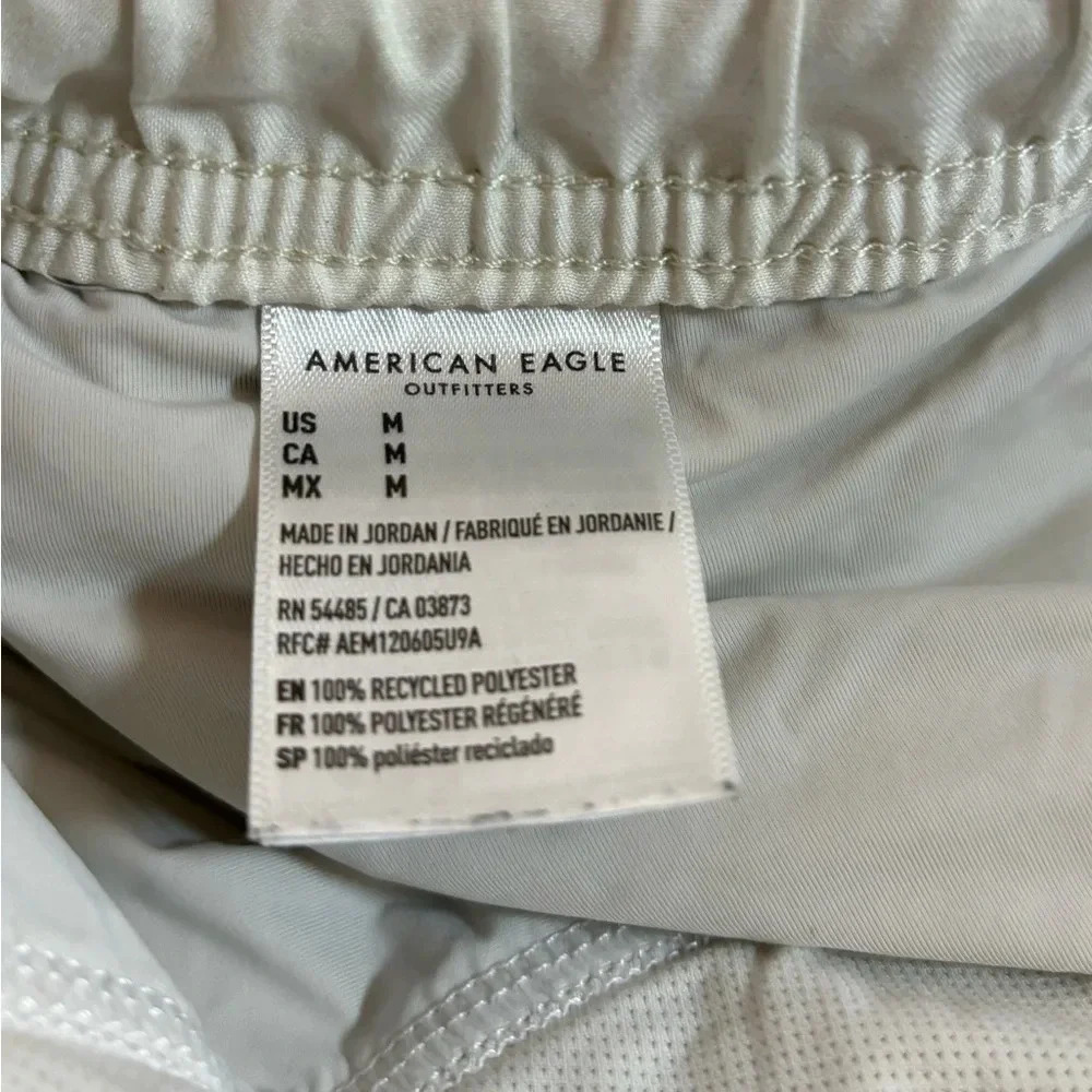 American Eagle AE 5" Floral Swim Trunk, Men’s Size M. Green and White with ties. - Picture 8 of 9